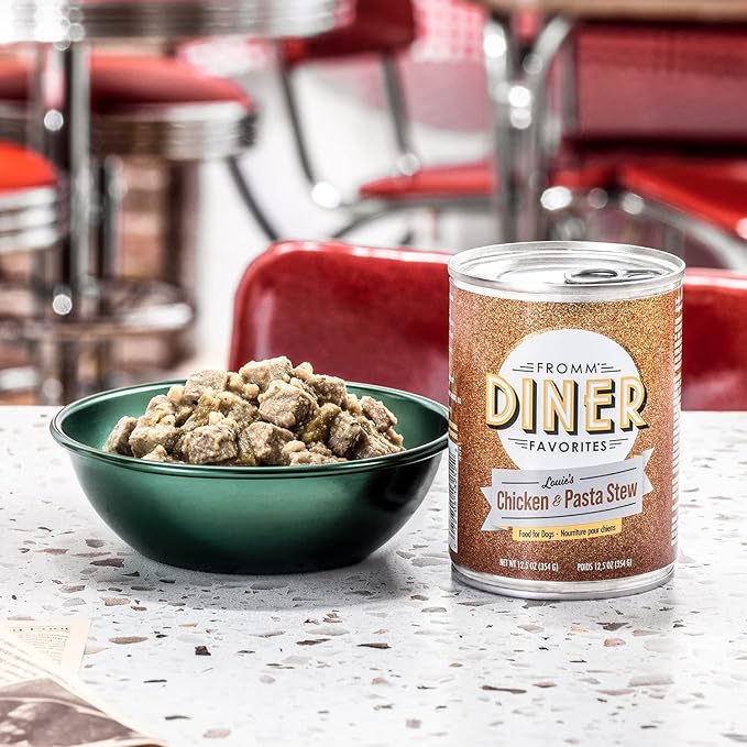 Fromm Diner Favorites Louie's Chicken & Pasta Stew Dog Food - Premium Wet Dog Food - Chicken Recipe - Case of 12 Cans - Image 4