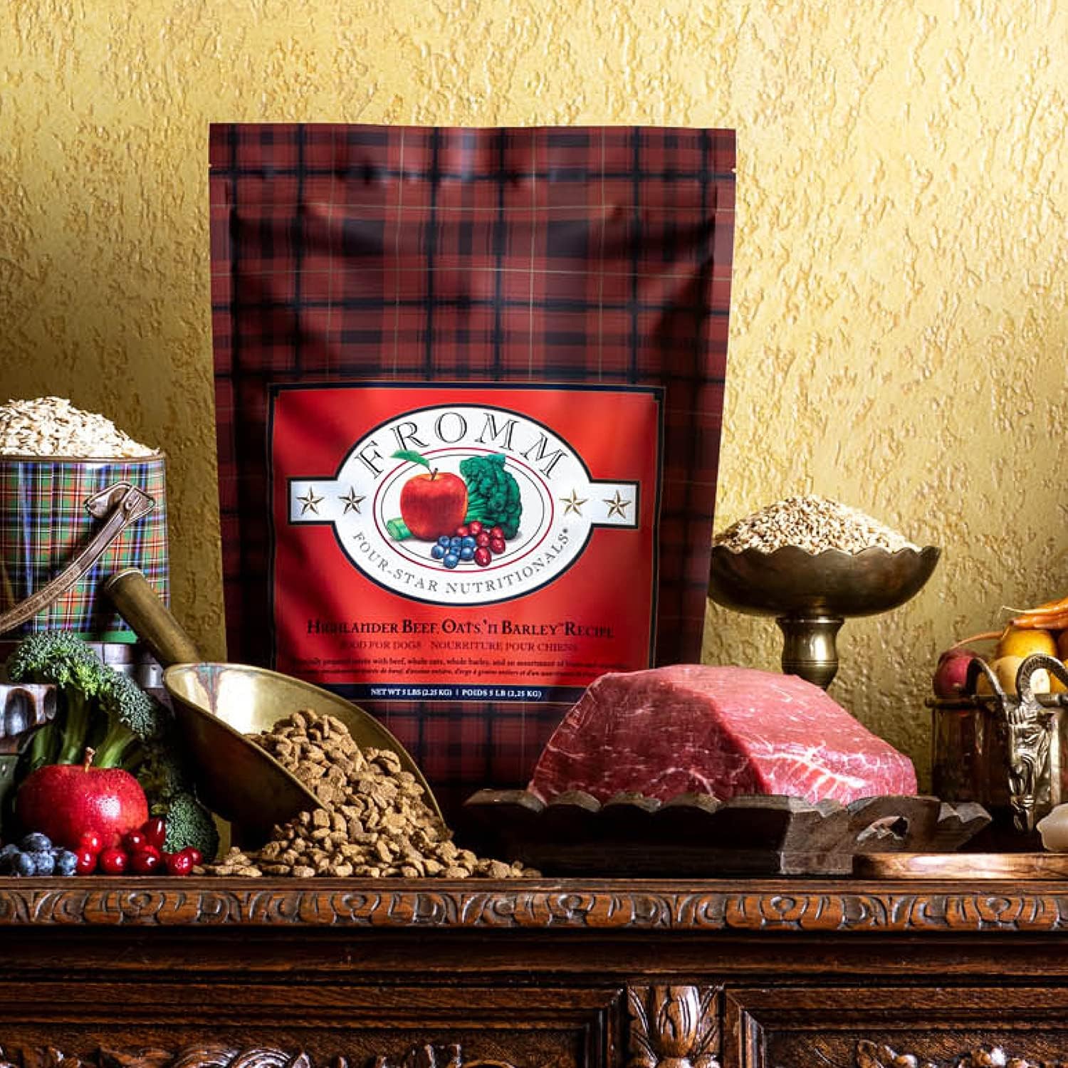 Fromm Four-Star Nutritionals Highlander Beef, Oats, & Barley Dog Food - Premium Dry Dog Food - Beef Recipe - Image 4