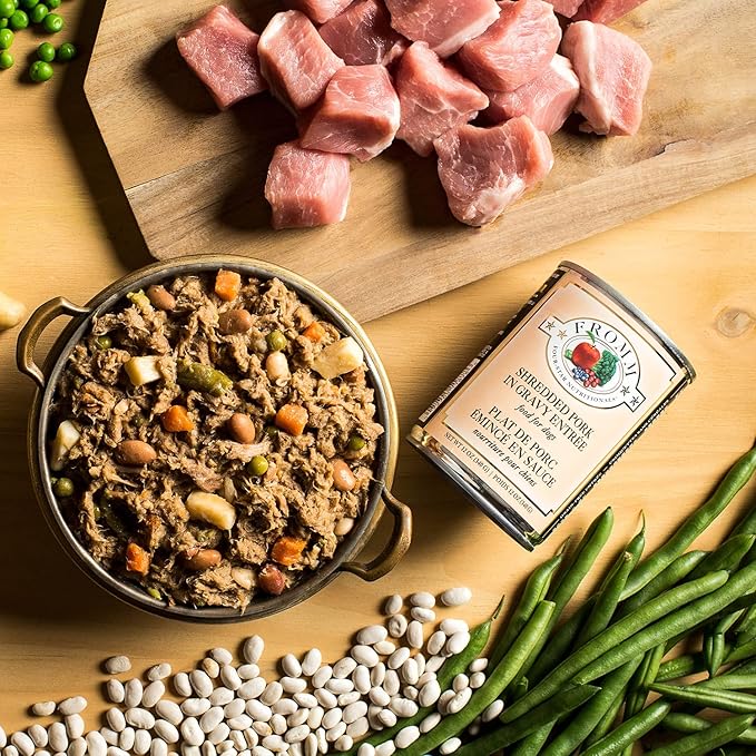 Fromm Four-Star Nutritionals Shredded Pork in Gravy Entrée Dog Food - Premium Wet Dog Food - Pork Recipe - Case of (12) 12 oz Cans - Image 4