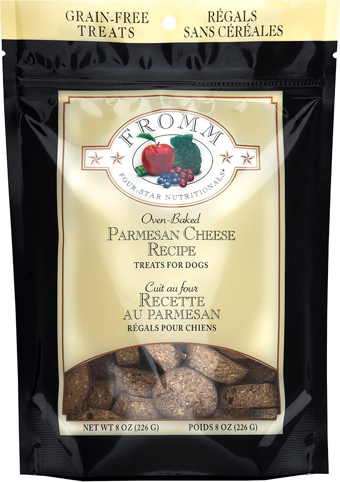 Fromm Four-Star Parmesan Cheese Grain-Free Dog Treats-8 oz