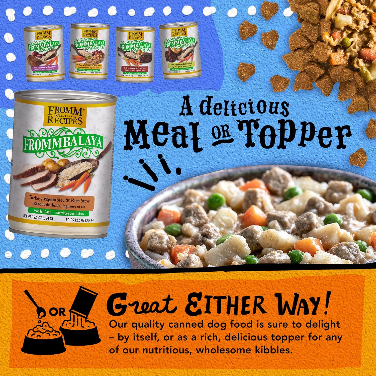Fromm Frommbalaya Turkey, Vegetable, & Rice Stew Dog Food - Premium Wet Dog Food - Turkey Recipe - Case of 12 Cans - Image 7