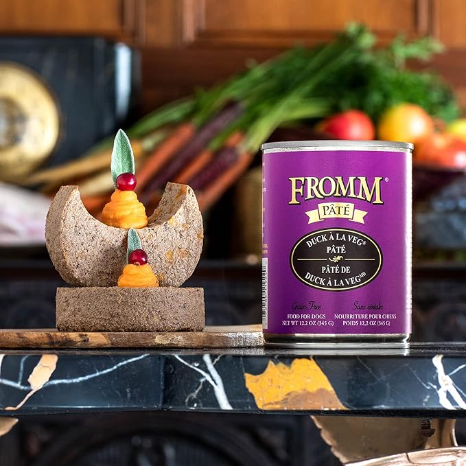 Fromm Grain Free Duck A La Veg Pate Canned Wet Dog Food, 12.2 oz (12 in case) - Image 4