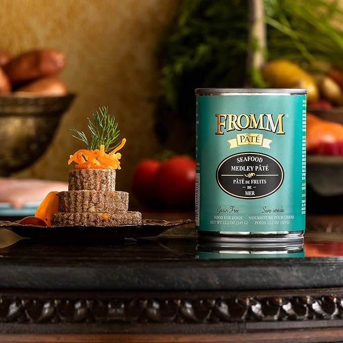 Fromm Seafood Medley Pate Dog Food - Premium Wet Dog Food - Salmon Recipe - Case of 12 Cans - Image 3