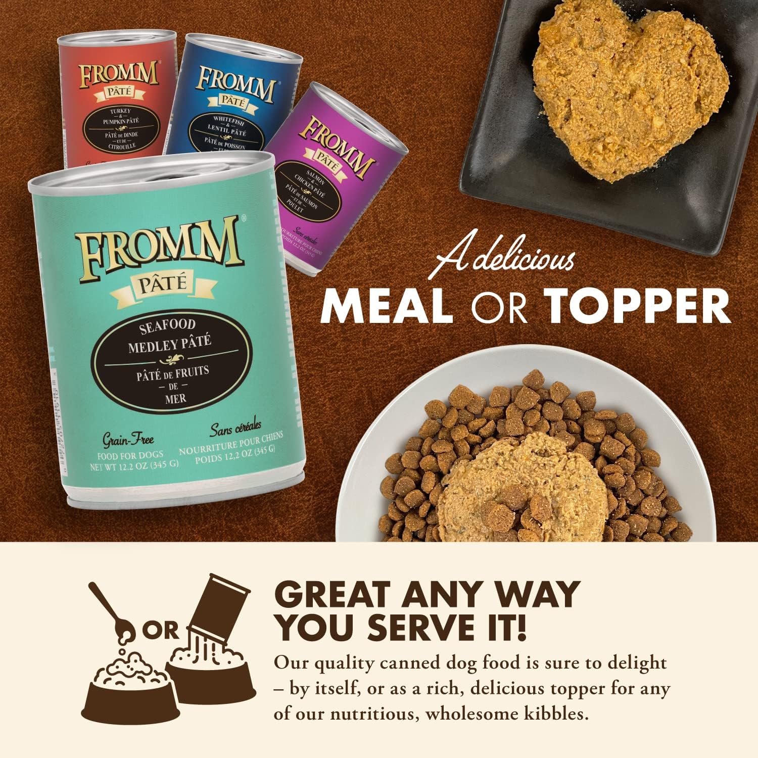 Fromm Seafood Medley Pate Dog Food - Premium Wet Dog Food - Salmon Recipe - Case of 12 Cans - Image 4