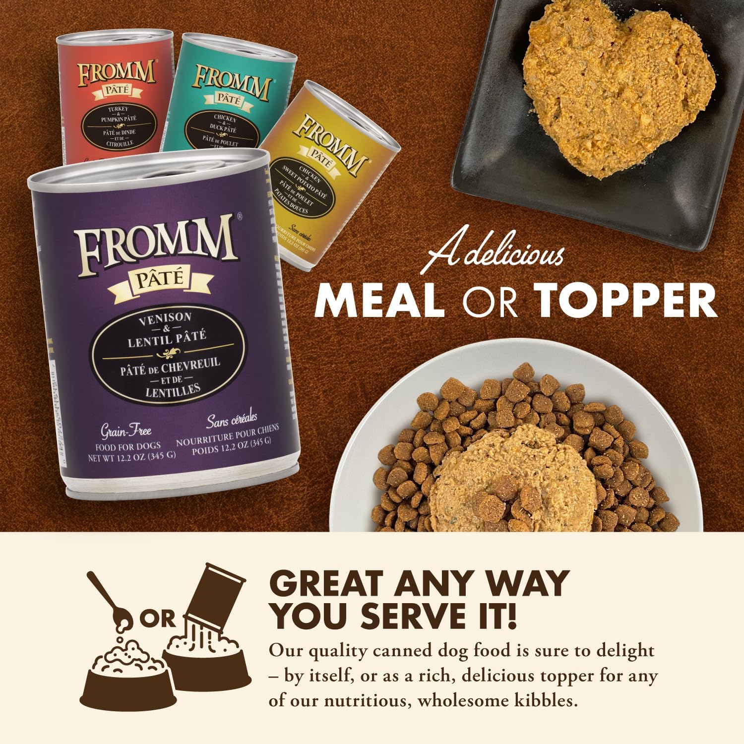 Fromm Venison & Lentil Pate Dog Food - Premium Wet Dog Food - Venison Recipe - Case of 12 Cans - Image 5