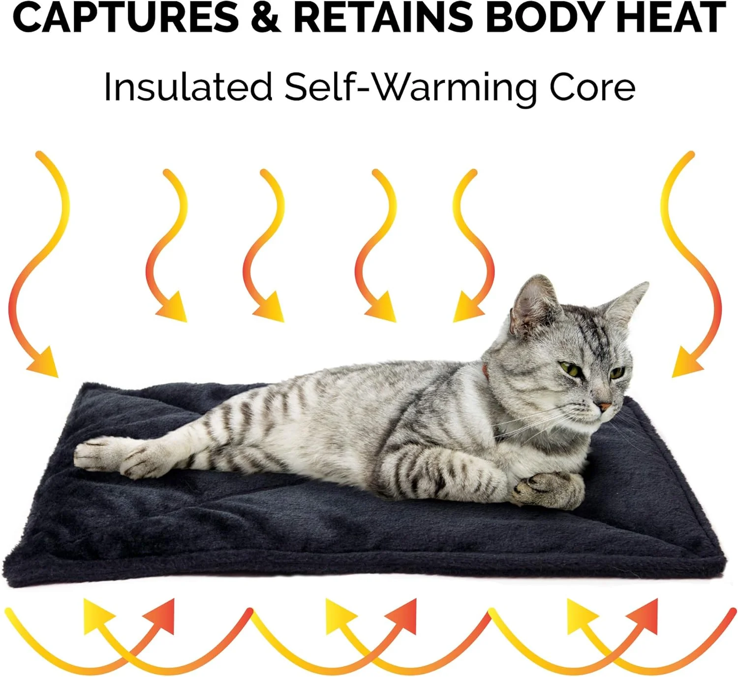 Furhaven ThermaNAP Self-Warming Cat Bed for Indoor Cats & Small Dogs, Washable & Reflects Body Heat - Quilted Faux Fur Reflective Bed Mat, Small - Image 4