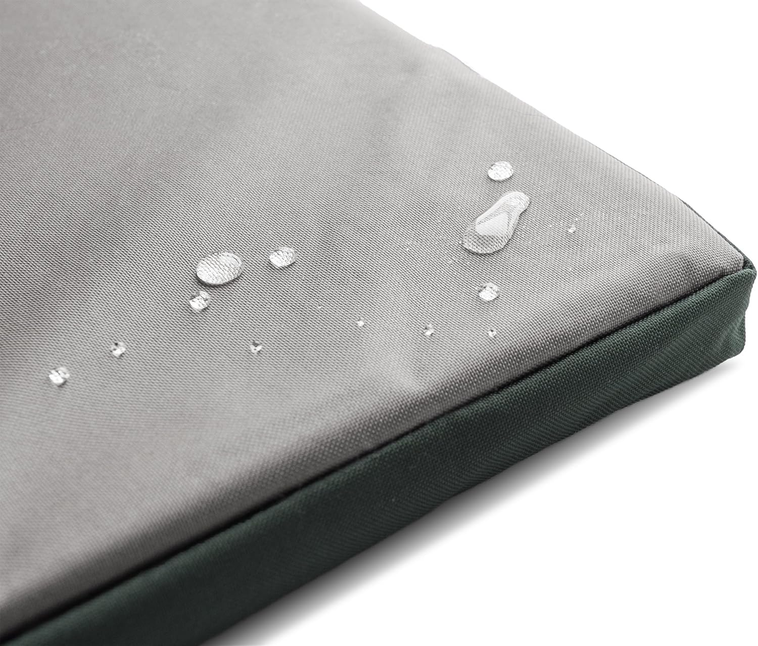 Furhaven Water-Resistant Dog Bed for Extra Small Dogs w/ Removable Washable Cover, Perfect for Crates & Kennels, For Dogs Up to 12 lbs - Two-Tone Reversible Crate Pad - Green/Gray - Image 4