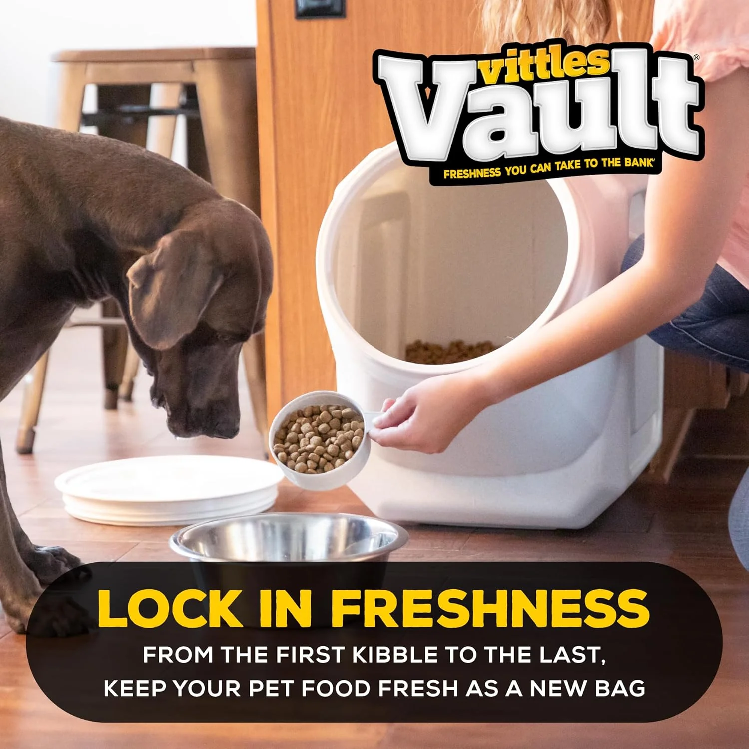 Gamma2 Vittles Vault Stackable Dog Food Storage Container with Sealing Lid - Image 11