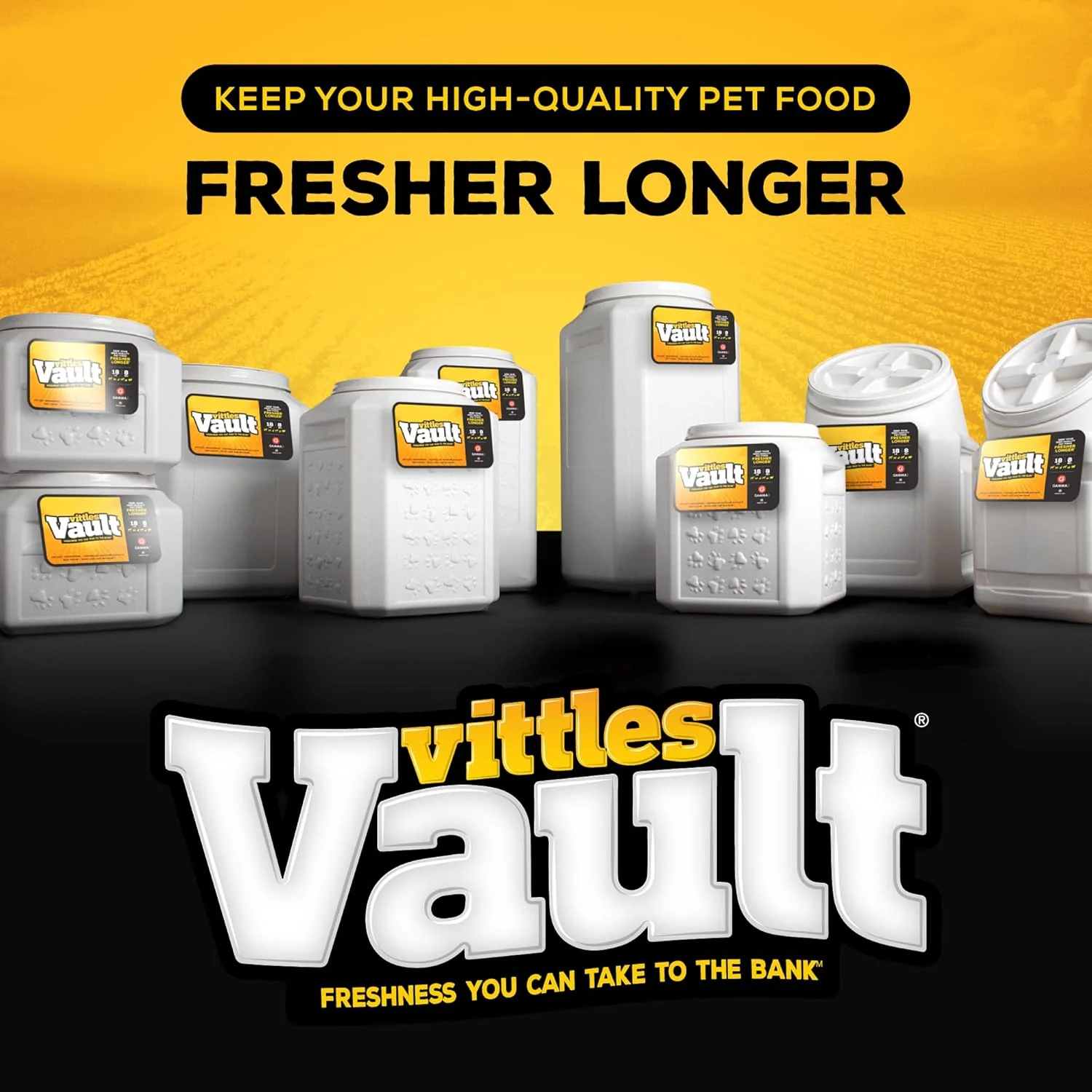 Gamma2 Vittles Vault Stackable Dog Food Storage Container with Sealing Lid - Image 12
