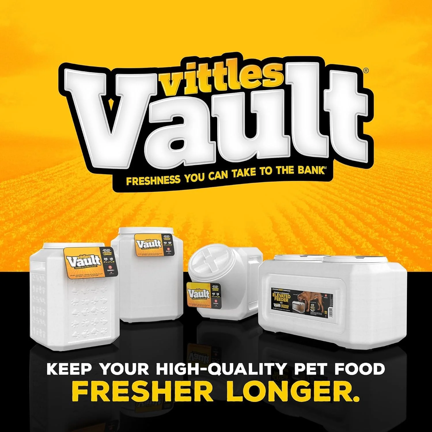 Gamma2 Vittles Vault Stackable Dog Food Storage Container with Sealing Lid - Image 14
