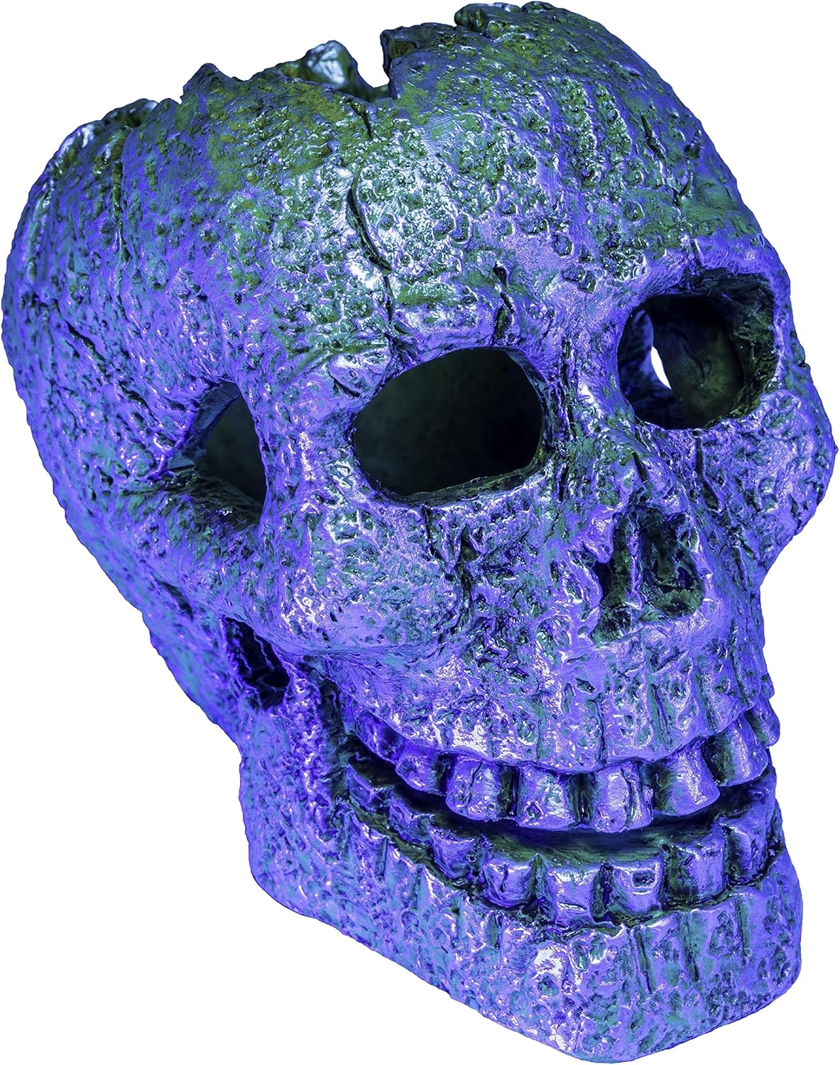 GloFish Skull Ornament, Detailed Aquarium Ornament, Hideaway For Fish - Image 2