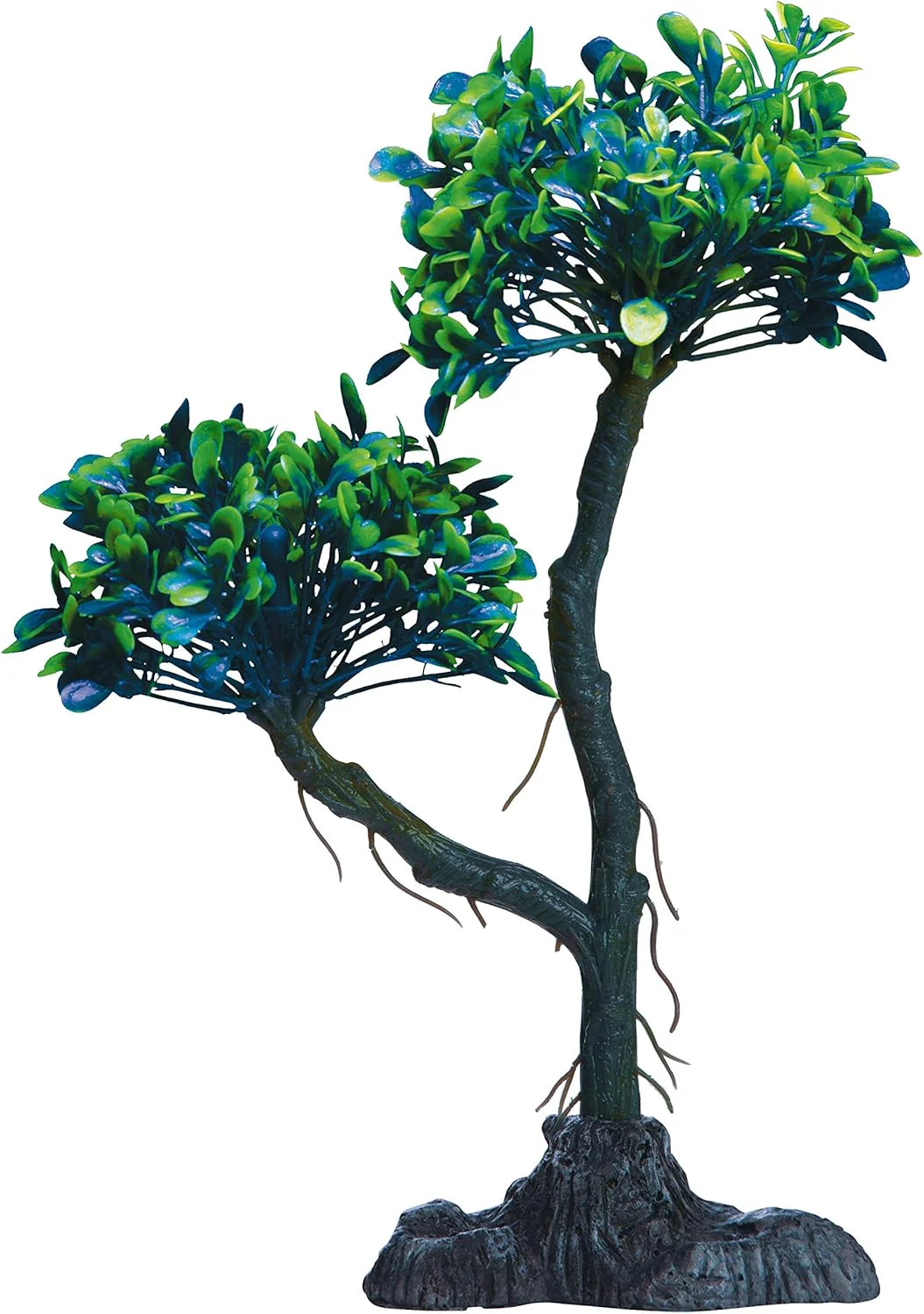 GloFish Mangrove Green Tree Plant Fluorescent Under Blue LED Light Aquarium Decor - Image 3