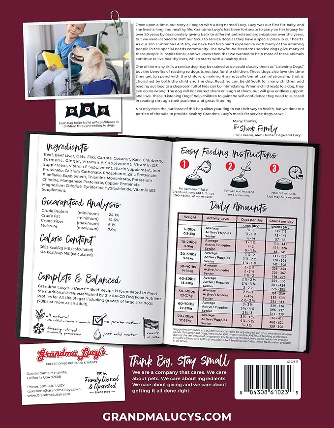 Grandma Lucy's 3 Bears Beef Dog Food - Image 6