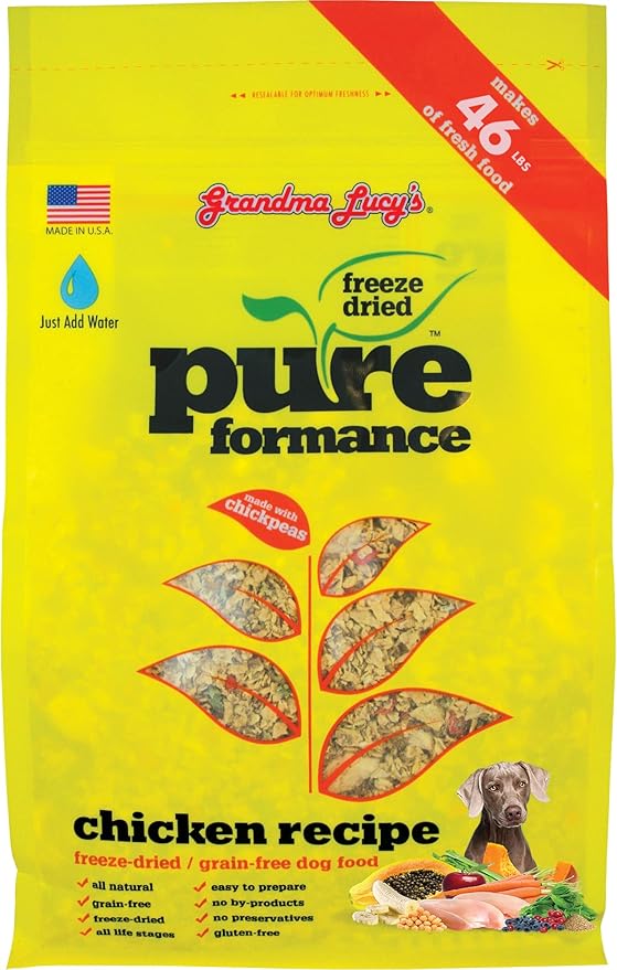 GrandmaLucy Pureformance Freeze Dried Grain Free Chicken Recipe Dog Food - Image 9
