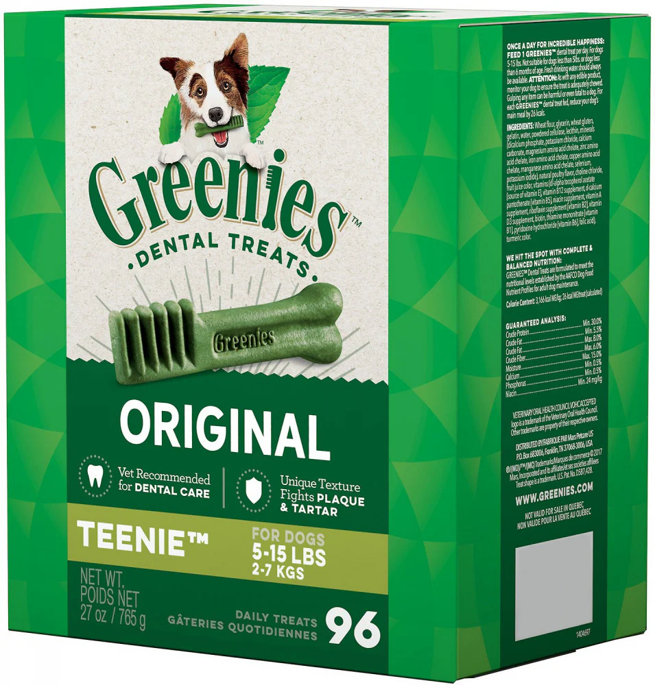 Greenies Original Teenie Natural Dental Care Dog Treats - Image 8