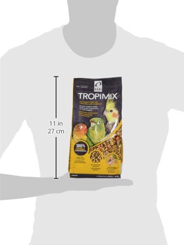 Hagen Tropimix Enrichment Food for Cockatiels & Lovebirds, 2 lb. - HARI Parrot Food with Seeds, Fruit, Nuts, Vegetables, Grains, and Legumes - Image 3