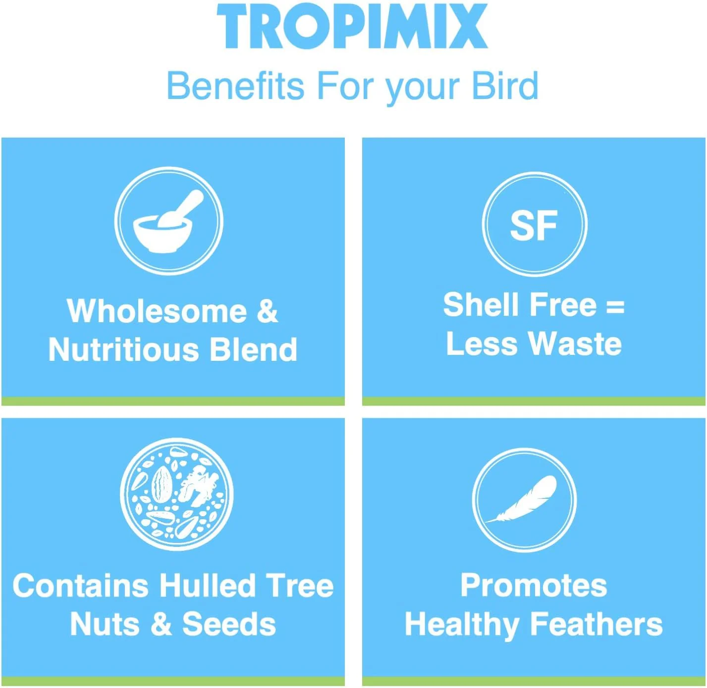 Hagen Tropimix Enrichment Food for Small Parrots, 20 lb. (9.07 kg) - HARI Small Parrot Food with Seeds, Fruit, Nuts, Vegetables, Grains, and Legumes - Image 5