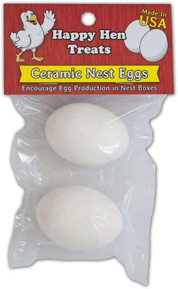 Happy Hen Treats® Ceramic Nest Eggs 2 pack - Image 2