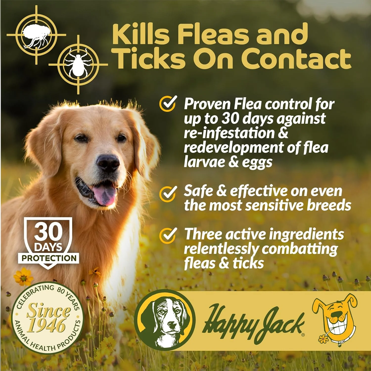 Happy Jack® Paracide Flea & Tick Shampoo – 8 oz - Image 3