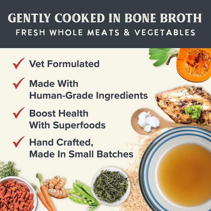 Health Extension Gently Cooked Fresh Lamb & Carrot Dog Food, (9 oz, 255 g) – Bowl Ready with Bone Broth, Omega-3s & Superfoods for All Life Stages (Case of 10 Pouches) - Image 5