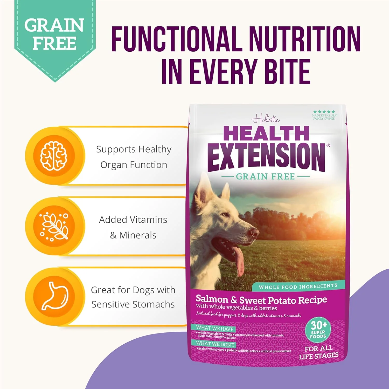 Health Extension Grain Free Venison & Sweet Potato Dry Dog Food (10 lb / 4.54 kg) - Lean Protein Formula for Dogs with Poultry Allergies & Sensitive Stomachs - Image 7