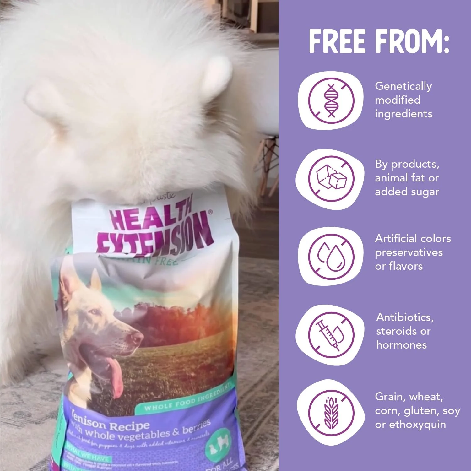 Health Extension Grain Free Venison & Sweet Potato Dry Dog Food (23.5 lb / 10.66 kg) - Lean Protein Formula for Dogs with Poultry Allergies & Sensitive Stomachs - Image 7