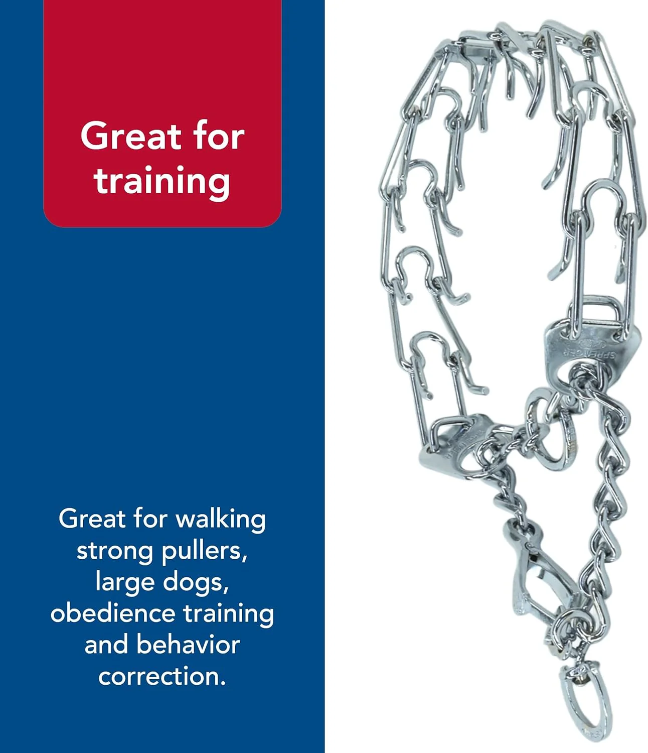 Herm Sprenger - Ultra-Plus Prong Dog Training Collar with Latch - Chrome - 3.8mm x 22" Neck Size - Image 5