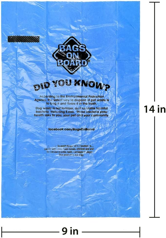 HERO PET Dog Poop Bags | Strong, Leak Proof Dog Waste Bags | 9 x14 Inches, 315 Blue Bags - Image 2