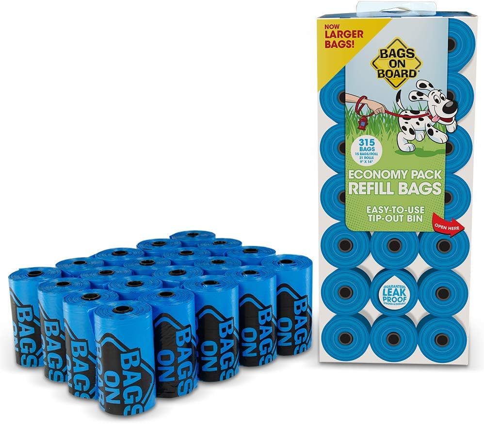 HERO PET Dog Poop Bags | Strong, Leak Proof Dog Waste Bags | 9 x14 Inches, 315 Blue Bags - Image 3