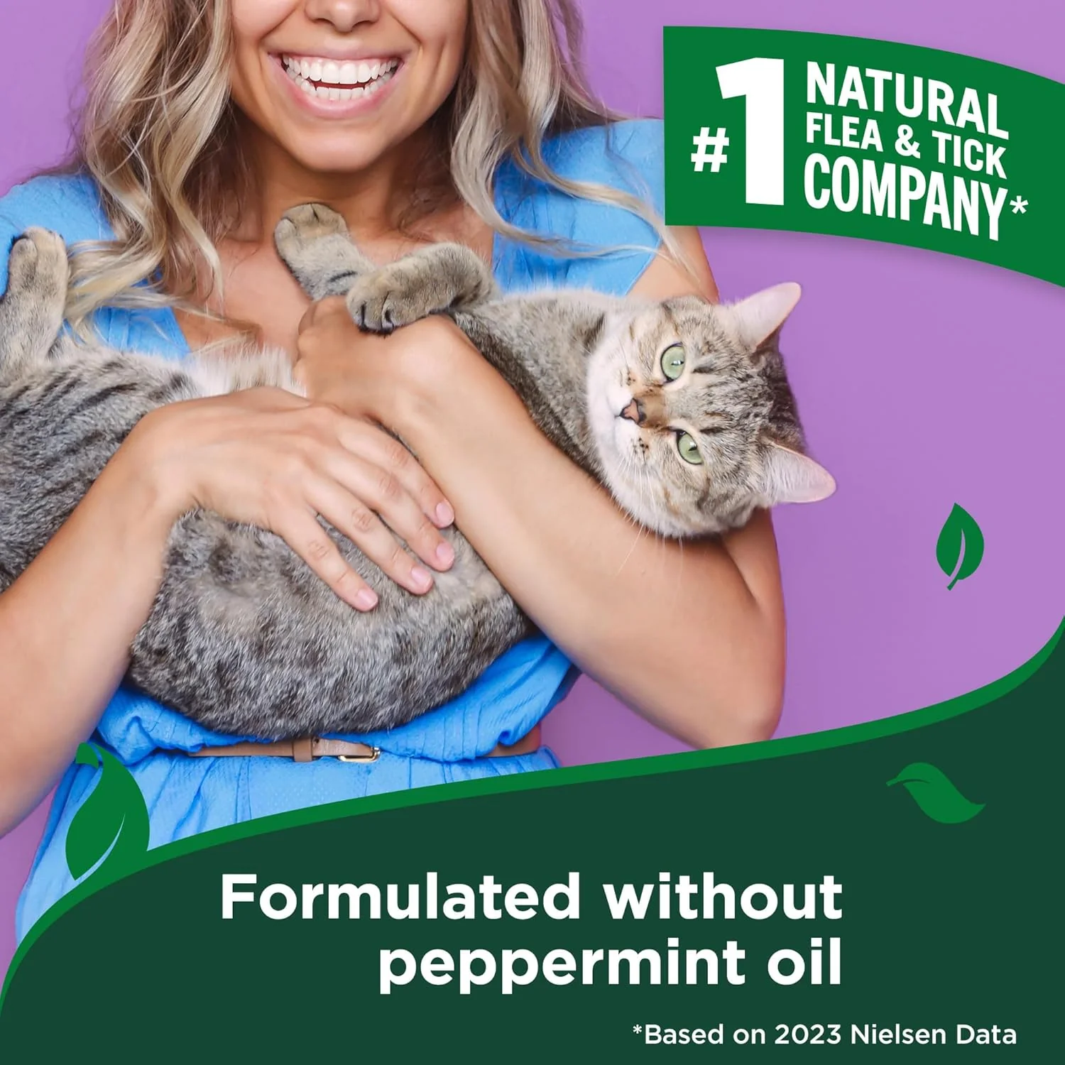 HERO PET Vet's Best Natural Waterless Flea & Tick Bath for Cats – Natural No-Rinse Dry Shampoo with Plant-Based Ingredients – Flea and Tick Prevention and Control with Certified Essential Oils – 5 oz Bottle - Image 3