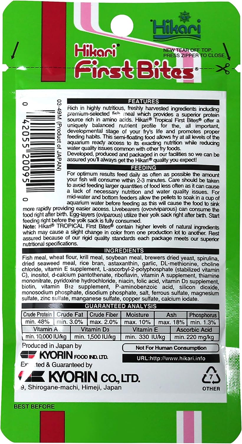 Hikari First Bites Fish Food (0.35 oz.) - Image 2