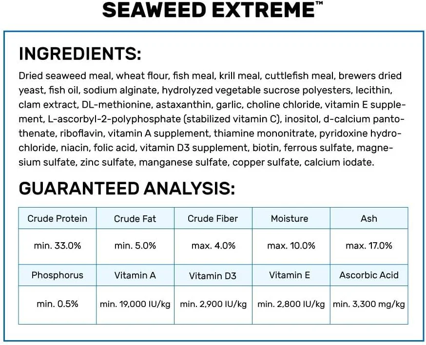 Hikari Seaweed Extreme Wafer Fish Food - Image 3