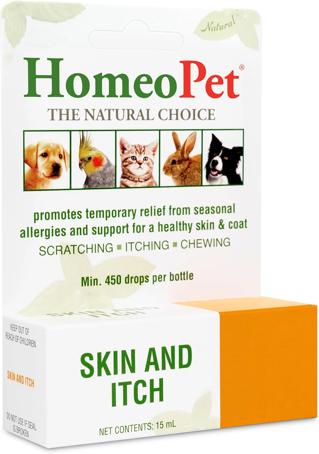 HomeoPet Skin and Itch, Safe and Natural Itch Relief for Dogs and Cats, Coat and Skin Soother for Pets, 15 Milliliters - Image 8