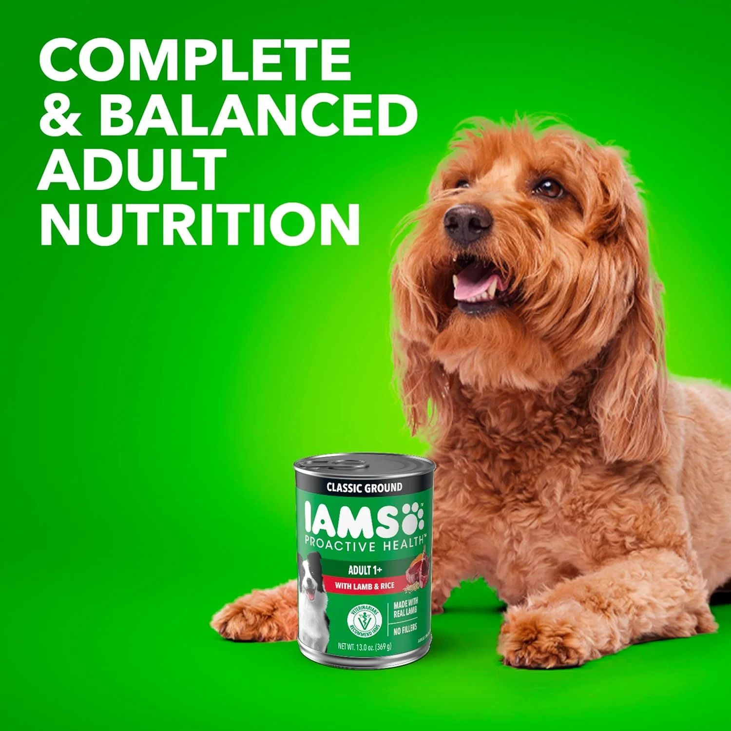 IAMS Proactive Health Adult Wet Dog Food Classic Ground with Lamb and Rice, 13 oz. Cans, Pack of 6 - Image 10