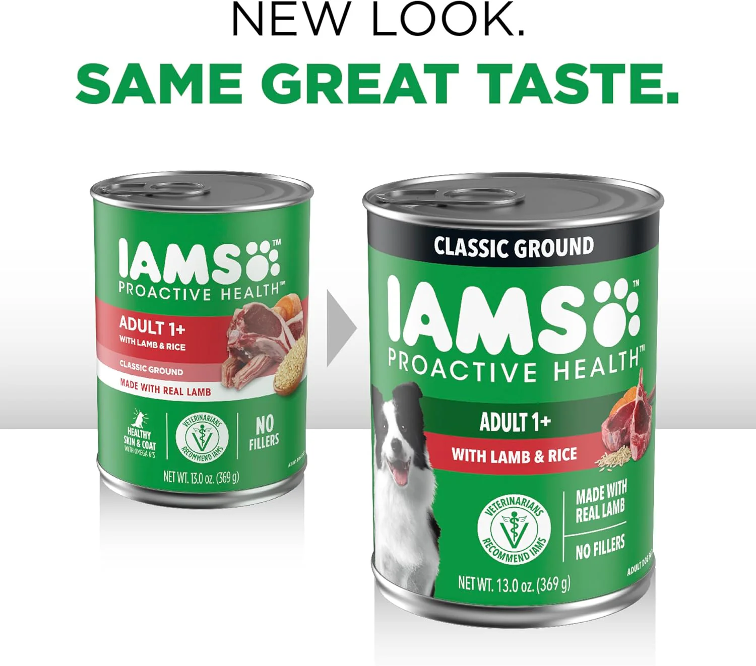 IAMS Proactive Health Adult Wet Dog Food Classic Ground with Lamb and Rice, 13 oz. Cans, Pack of 6 - Image 3