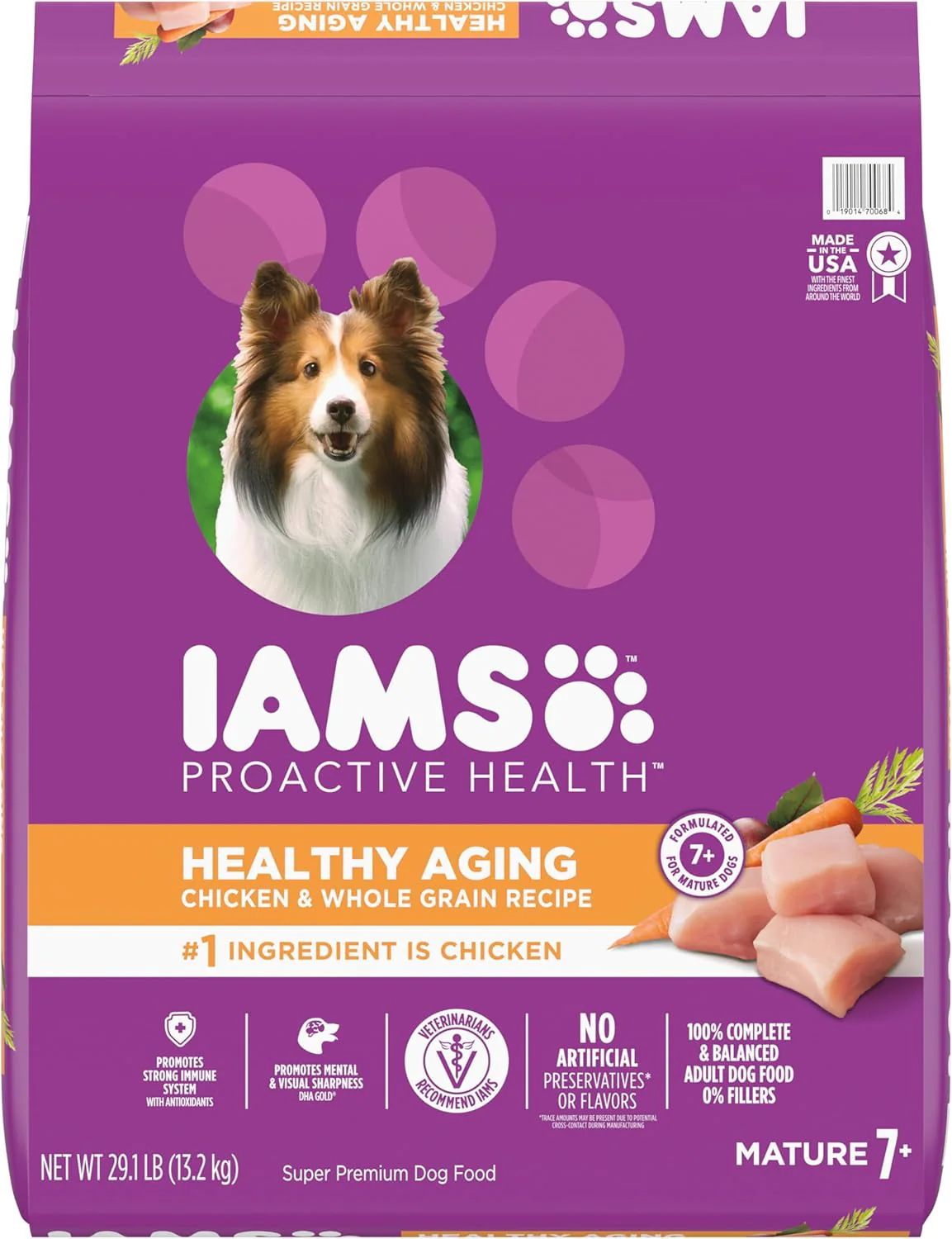 IAMS Proactive Health Senior Dog Food Healthy Aging Dry Dog Food with Real Chicken - Image 3