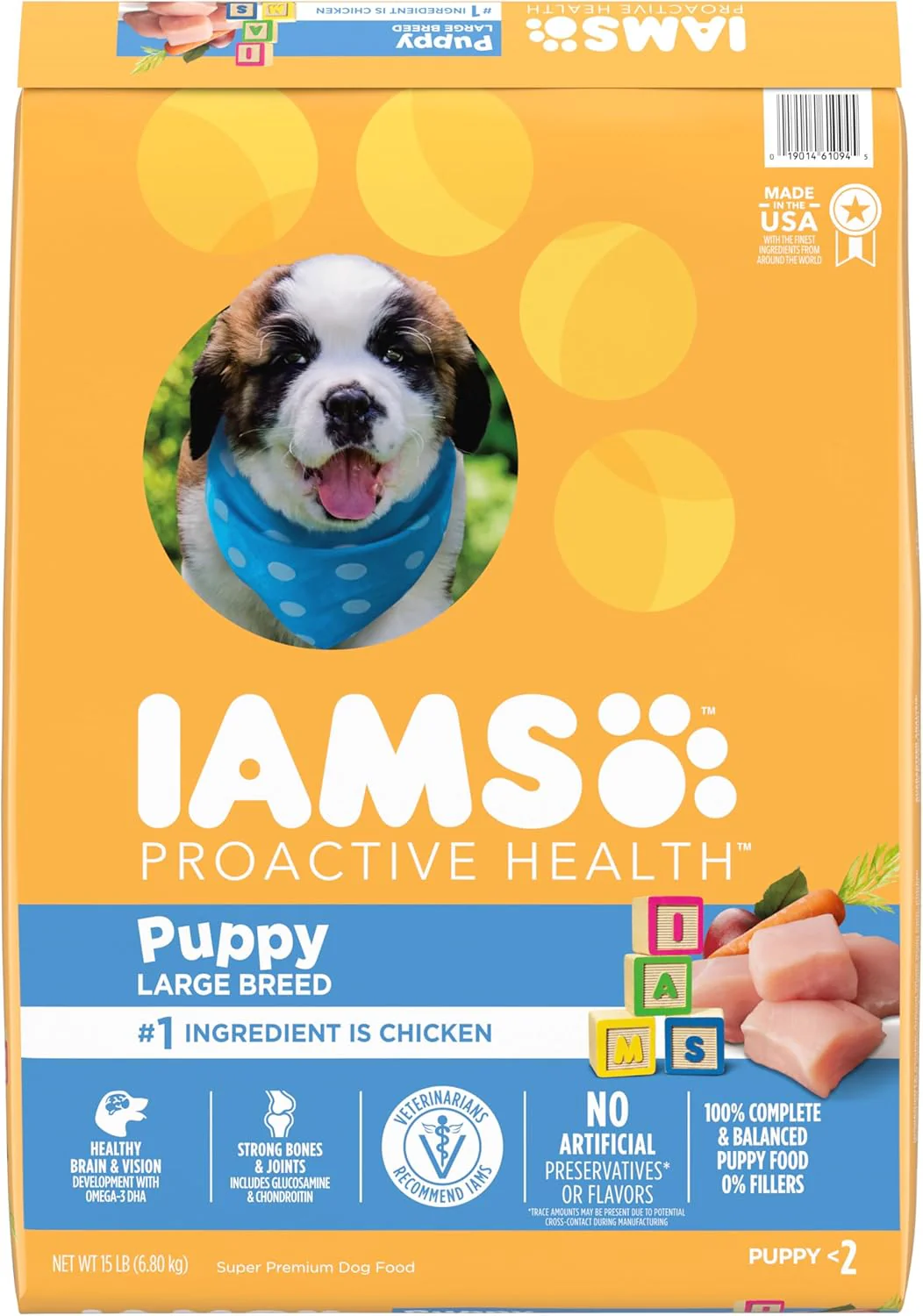 IAMS Smart Puppy Large Breed Dry Dog Food with Real Chicken