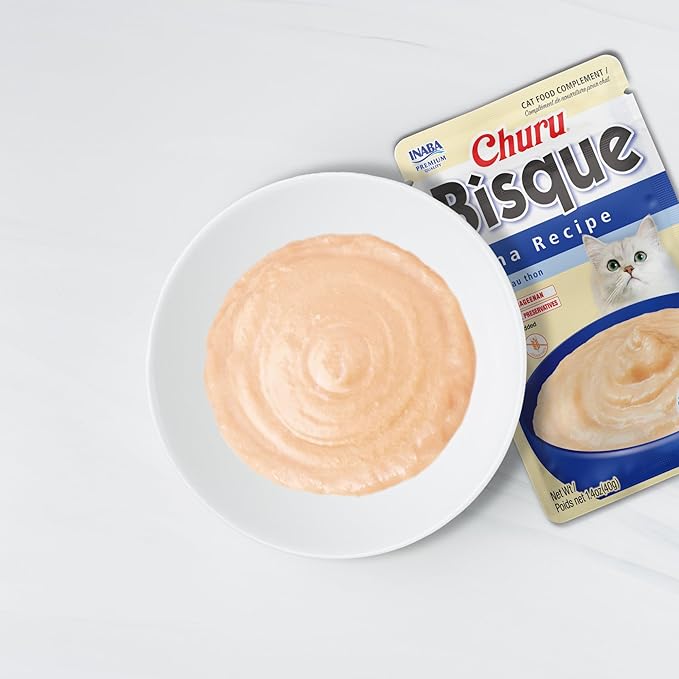 INABA Churu Bisque for Cats, Creamy Lickable Purée Side Dish with Vitamin E, Recipe - Image 7