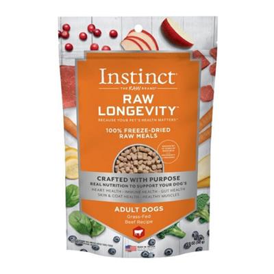 INSTINCT DOG LONGEVITY FREEZE-DRIED GRAIN FREE BEEF - Image 2