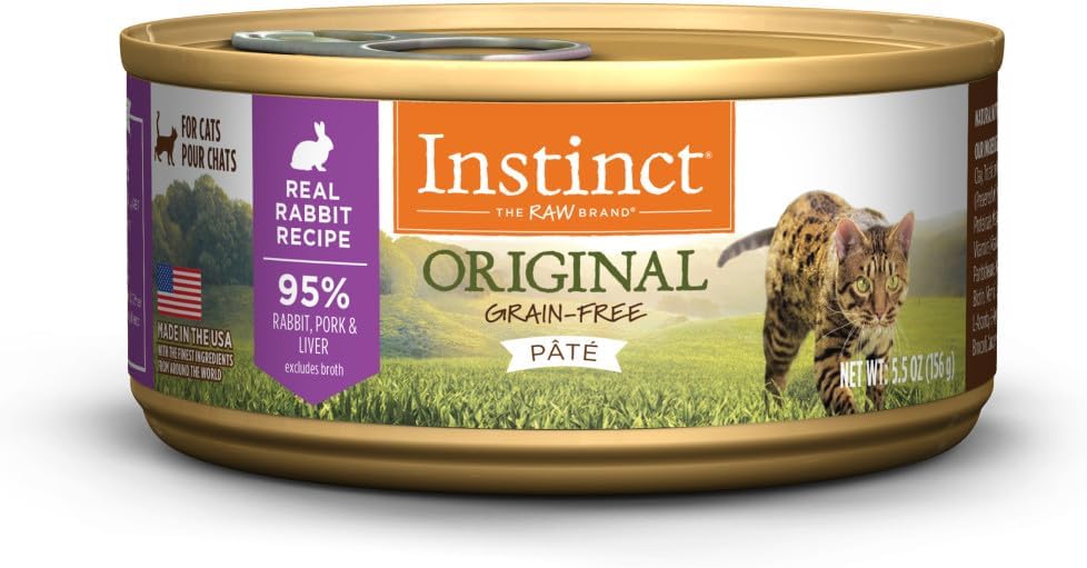 Instinct Original Grain Free Real Rabbit Recipe Natural Wet Canned Cat Food, 3 oz. Cans (Case of 24) - Image 10