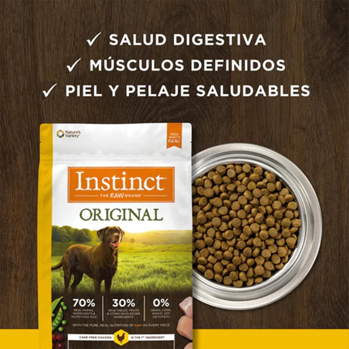 Instinct Original Grain Free Recipe with Real Chicken Natural Dry Dog Food - Image 3