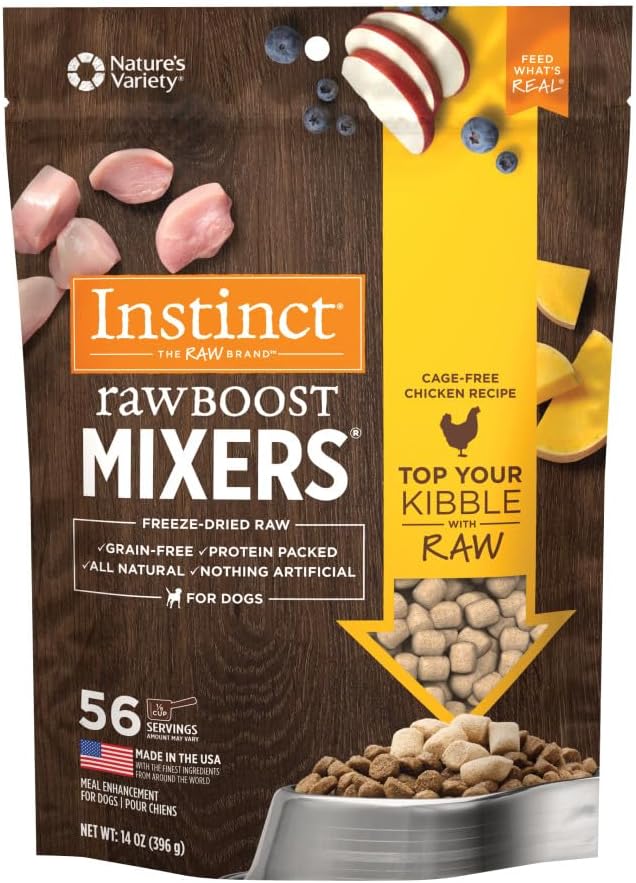 Instinct Raw Boost Mixers, Freeze Dried Dog Food Topper, Grain Free - Cage Free Chicken - Image 10