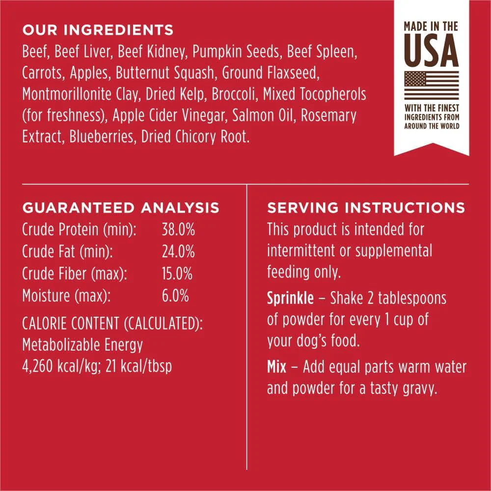 Instinct Raw Boost Shakers, Freeze-Dried Dog Food Powder Topper - Beef, 5.5 oz. Bottle - Image 8