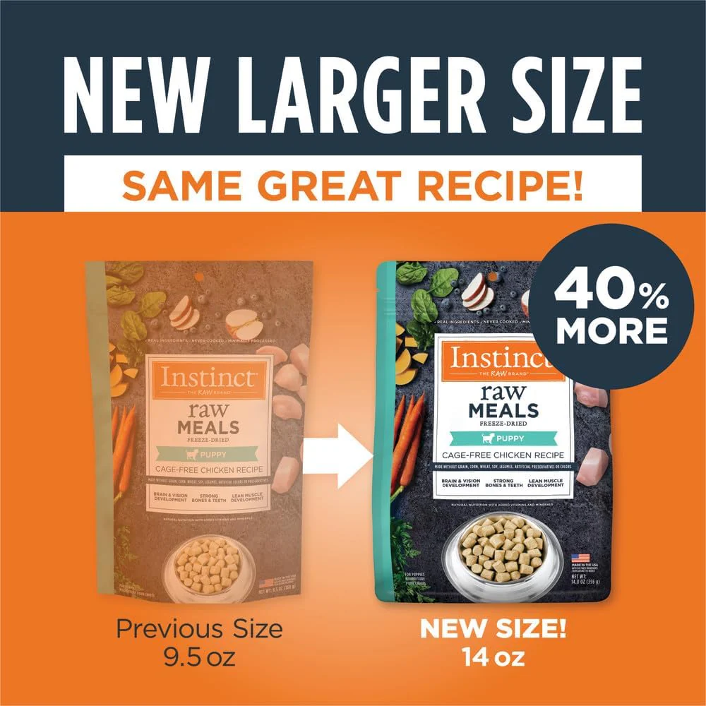 Instinct Raw Meals Freeze-Dried Puppy Chicken Dog Food - Image 3