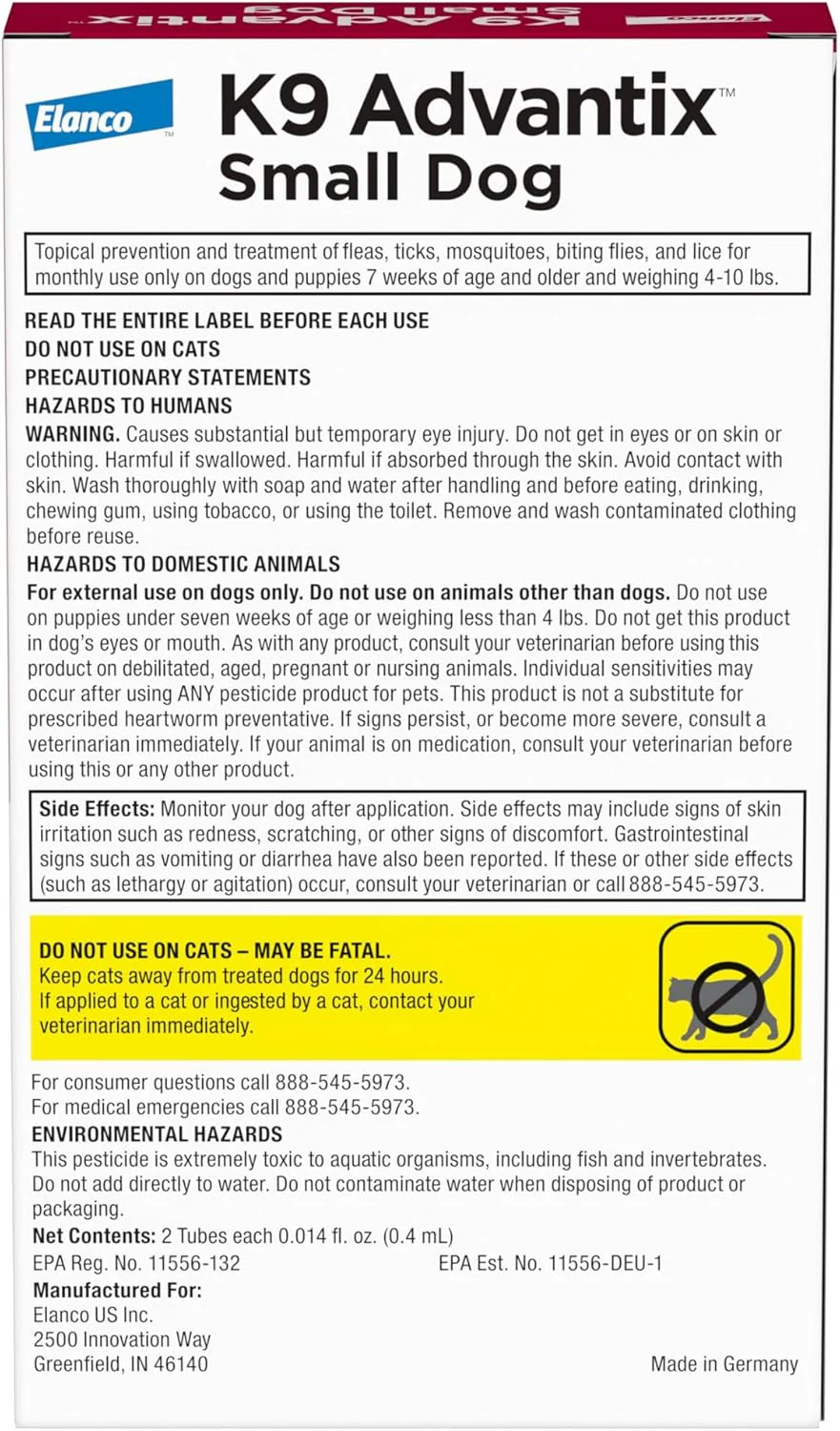 K9 Advantix™ II for Small Dogs – 2 Monthly Doses - Image 2