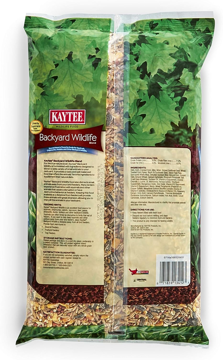 Kaytee Backyard Wildlife Food Blend For Wild Squirrels, Chipmunks, Rabbits and Other Backyard Wildlife, 5 Pound - Image 2