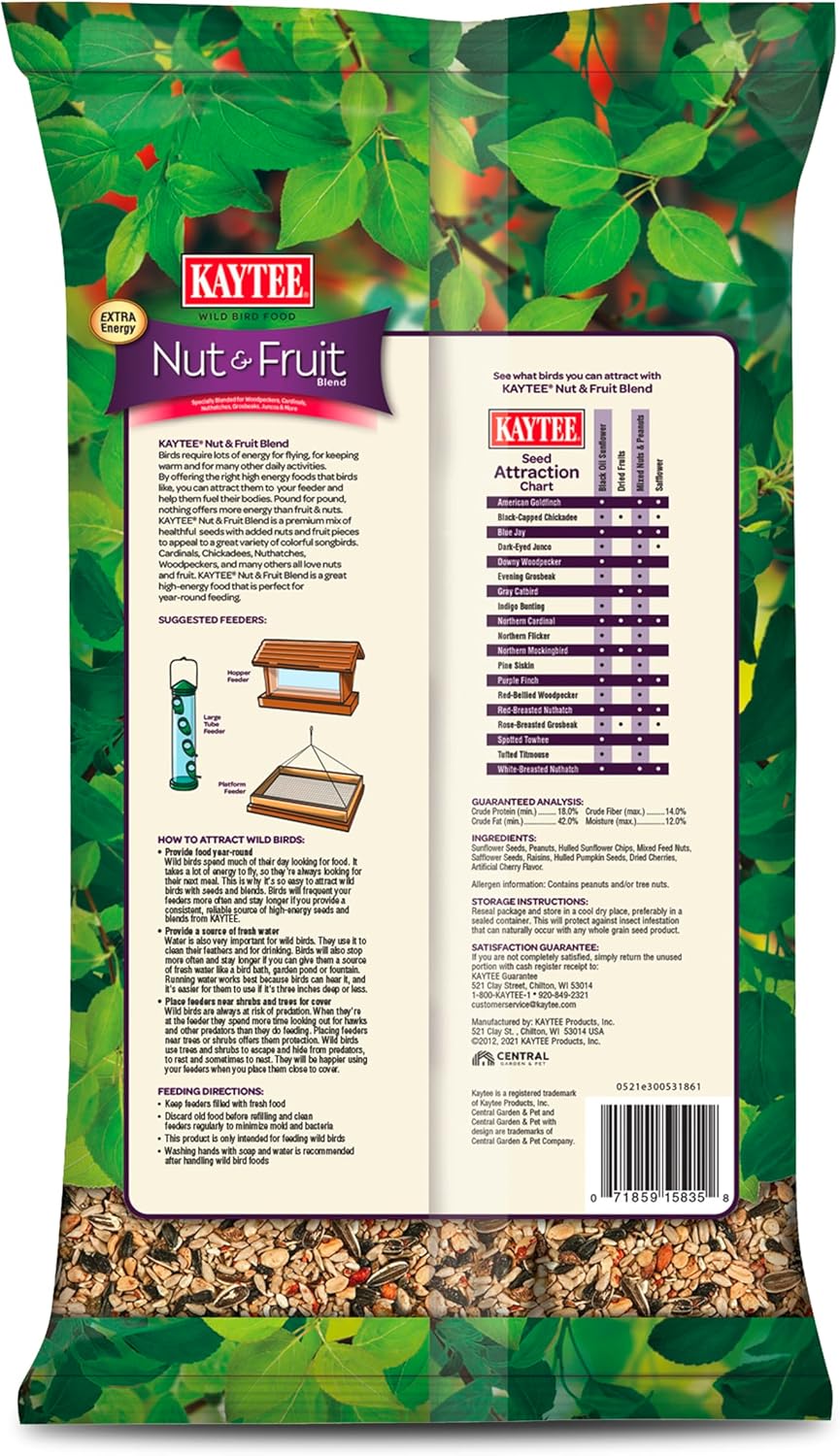 Kaytee Nut & Fruit Wild Bird Seed, 5 lb - Image 2