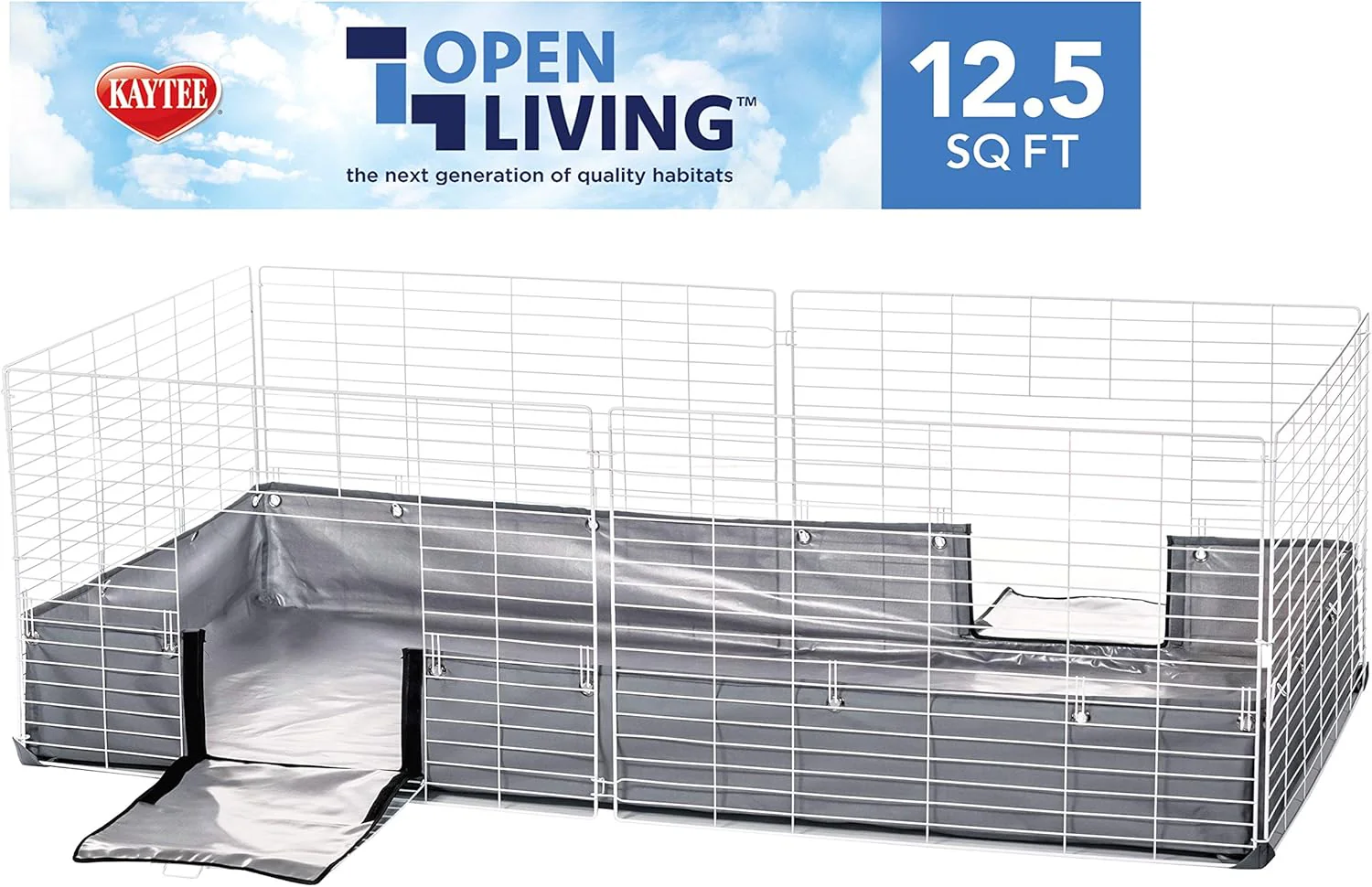 Kaytee Open Living Pet Guinea Pig or Rabbit Habitat, 60" x 30" - Image 2