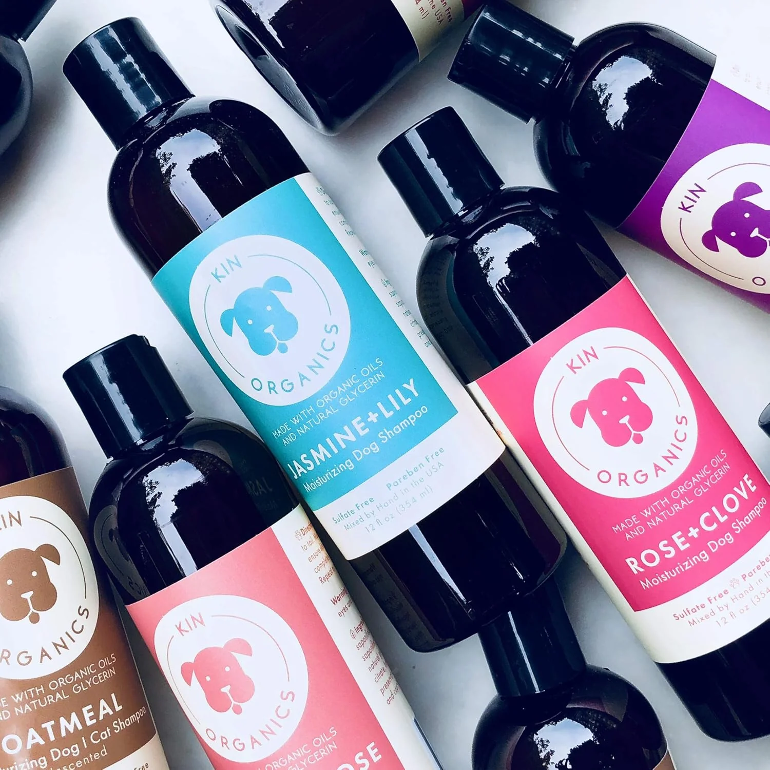 kin+kind kin organics Jasmine+Lily Organic Dog Shampoo - Image 6