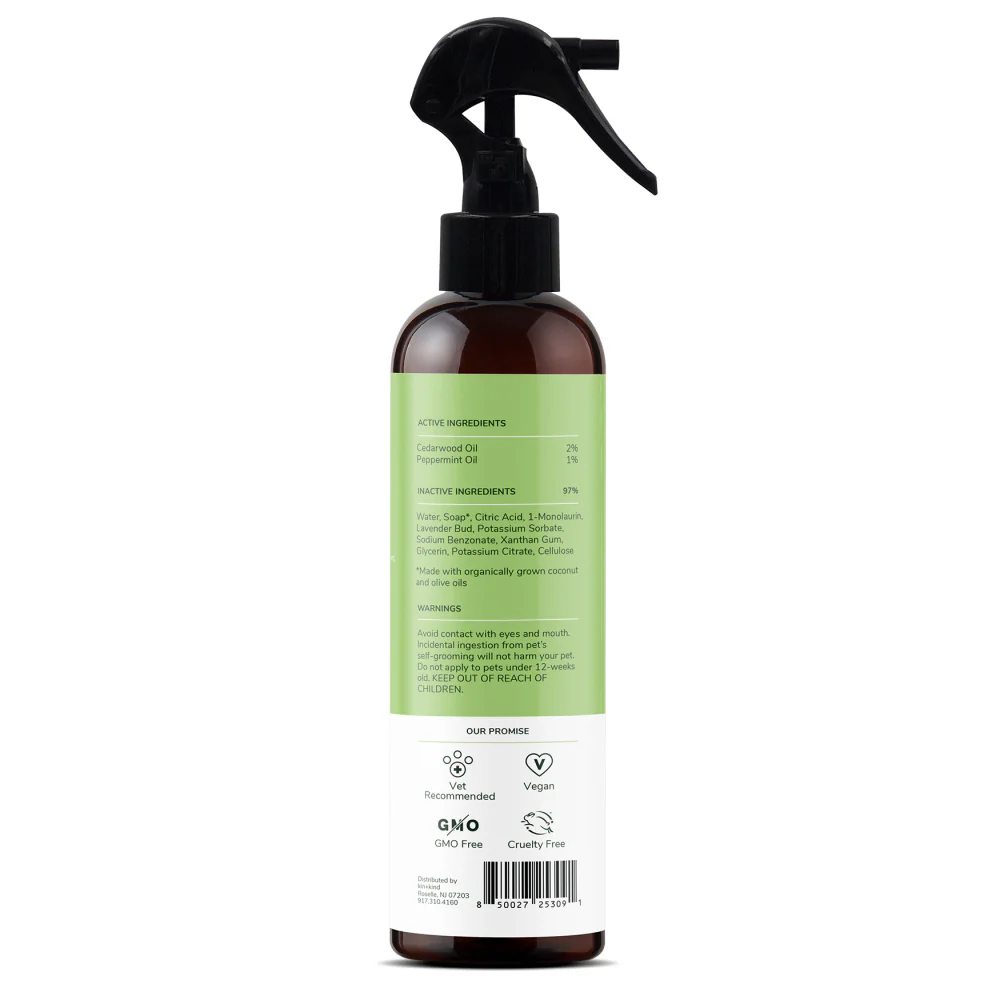 kin+kind | Plant-Based Flea and Tick Spray for Dogs (12 fl oz) | Lavender - Image 2